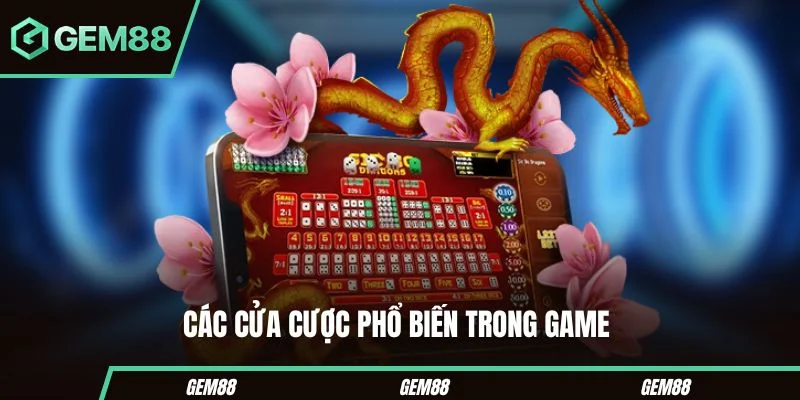 Tài Xỉu MD5 – Tổng Hợp Các Mẹo Rinh Thưởng Hiệu Tại Gem88 Các cửa cược thông dụng trong game